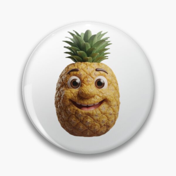 Item preview, Happy Cute Pineapple 3D Character Art designed and sold by TripleVertex-1.