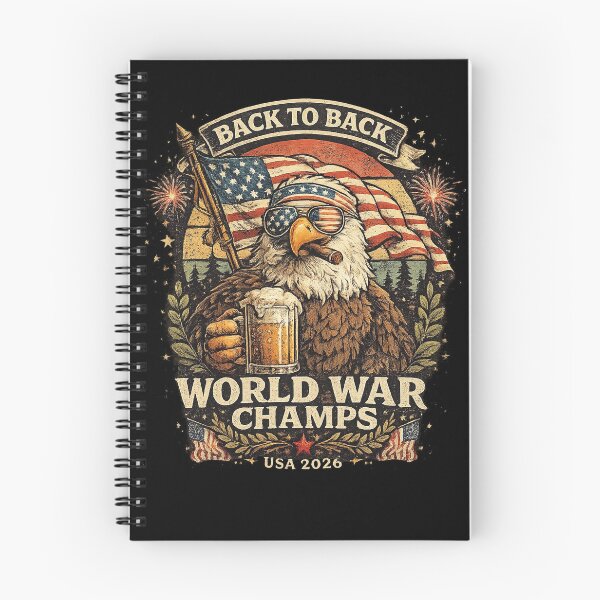 Item preview, Back to Back World War Champs USA 2026 Eagle Art designed and sold by AndGarciart.