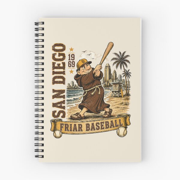 Item preview, San Diego Friar Baseball Vintage Mascot,  Retro Coastal Baseball Fan Gift designed and sold by GhostDawgs.