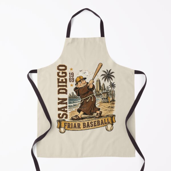 Item preview, San Diego Friar Baseball Vintage Mascot, Retro Coastal Baseball Fan Gift designed and sold by GhostDawgs.