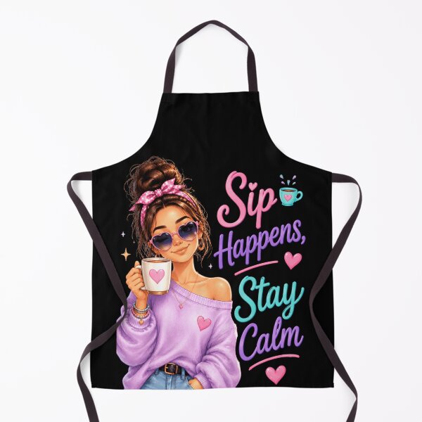 Item preview, Sip Happens Stay Calm designed and sold by pintartipuduran.