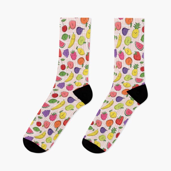 Item preview, Cute Fruits Kawaii Style Artwork - Seamless Print  designed and sold by TheArtsyUniverse.