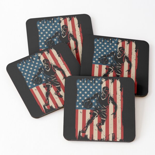 Item preview, Basketball Player With American Flag designed and sold by pintartipuduran.