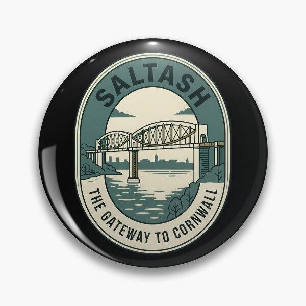Item preview, Saltash Gateway to Cornwall Vintage Travel Emblem designed and sold by k3rstman1.
