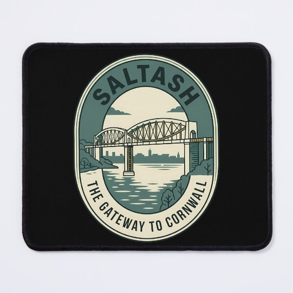Item preview, Saltash Gateway to Cornwall Vintage Travel Emblem designed and sold by k3rstman1.