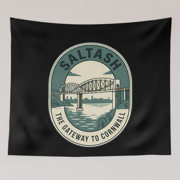 Item preview, Saltash Gateway to Cornwall Vintage Travel Emblem designed and sold by k3rstman1.