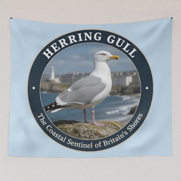 Item preview, HERRING GULL – The Coastal Sentinel of Britain’s Shores designed and sold by The Digital Compass.