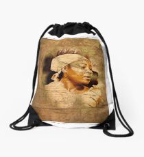 Vintage Portrait Drawstring Bag