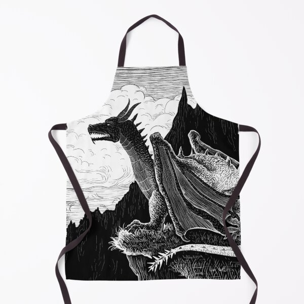 Item preview, Dragon Guardian Pen and Ink Illustration designed and sold by Nicoleta Dabija.