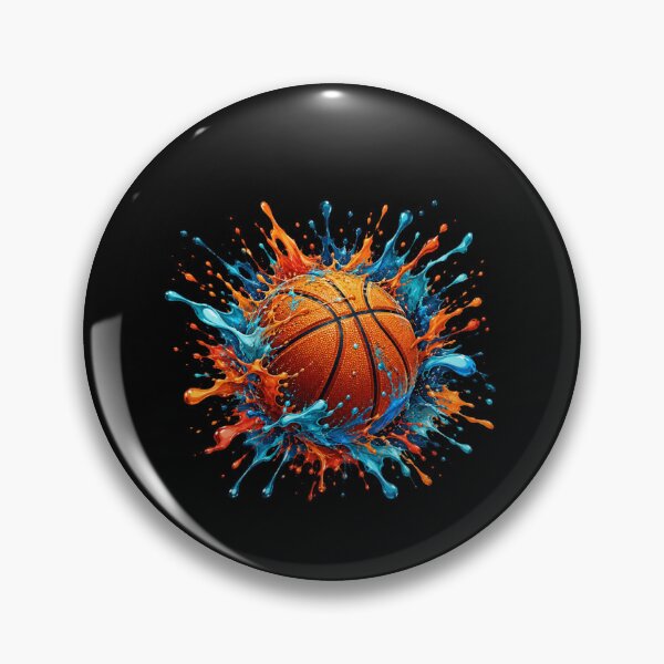 Item preview, Basketball Splashing in Vivid Colors designed and sold by pintartipuduran.