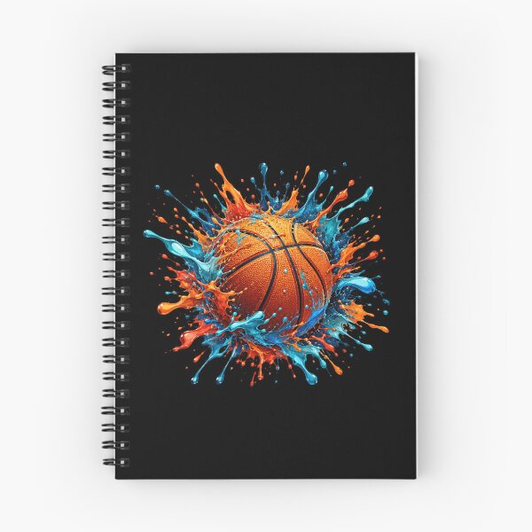 Item preview, Basketball Splashing in Vivid Colors designed and sold by pintartipuduran.