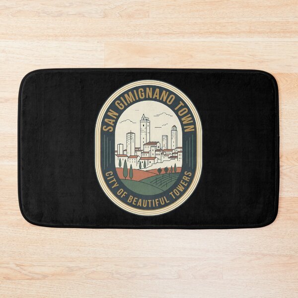 Item preview, San Gimignano Italy Vintage Travel Emblem Towers designed and sold by k3rstman1.