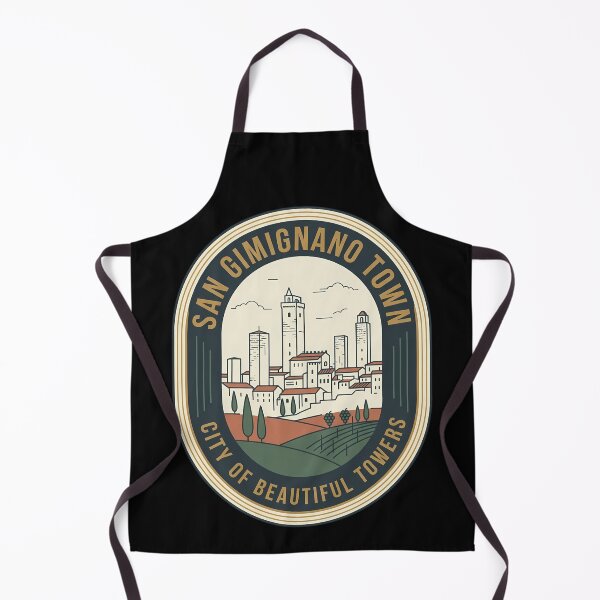Item preview, San Gimignano Italy Vintage Travel Emblem Towers designed and sold by k3rstman1.