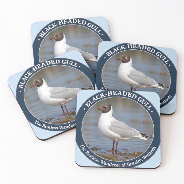 Item preview, BLACK‑HEADED GULL – The Restless Wanderer of Britain’s Wetlands designed and sold by The Digital Compass.