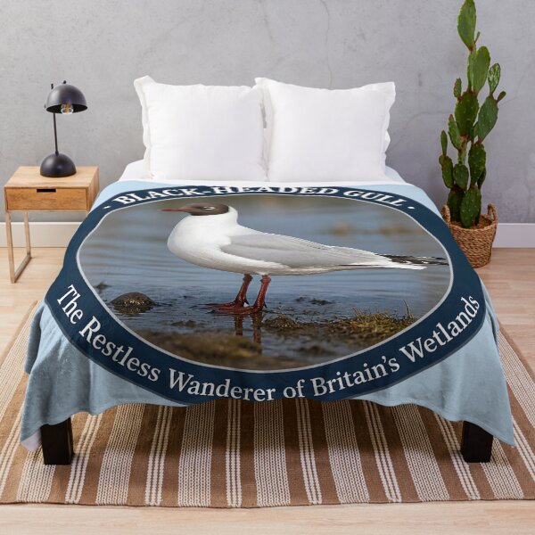 Item preview, BLACK‑HEADED GULL – The Restless Wanderer of Britain’s Wetlands designed and sold by The Digital Compass.