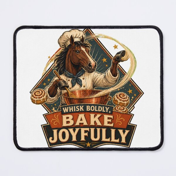Item preview, Vintage Horse Baker Cinnamon Roll Art designed and sold by Kolibra.