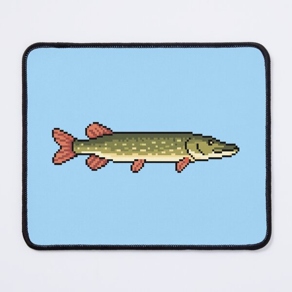 Artikelvorschau, Pixelierter Hecht entworfen und verkauft von Fish Town.