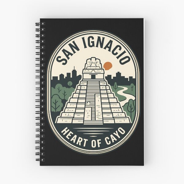 Item preview, San Ignacio Belize Mayan Ruins Vintage Travel Emblem designed and sold by k3rstman1.