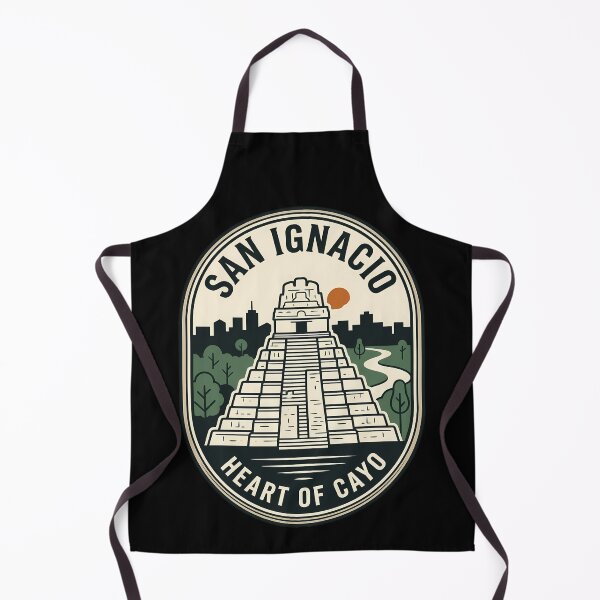 Item preview, San Ignacio Belize Mayan Ruins Vintage Travel Emblem designed and sold by k3rstman1.