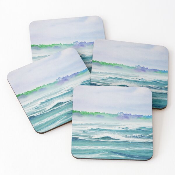 Item preview, Watercolor waves designed and sold by Tempraneo Photo.