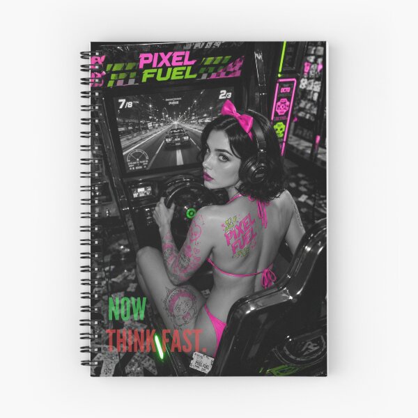 Item preview, Pixel Fuel Rush: When Neon Energy Drives the Moment designed and sold by Print Fiction.
