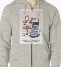 Female Doctor Who Cartoon Zipped Hoodie