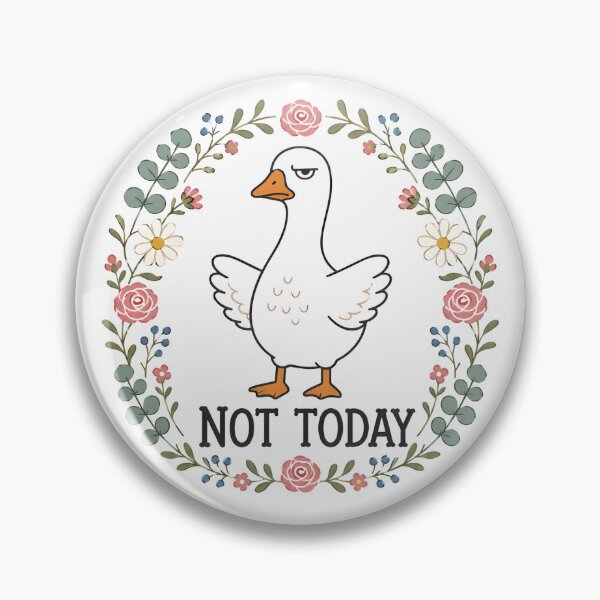 Item preview, Not Today Snarky Goose Funny Cottagecore Cute Angry Goose Gift designed and sold by StitchAndSnarkCo.
