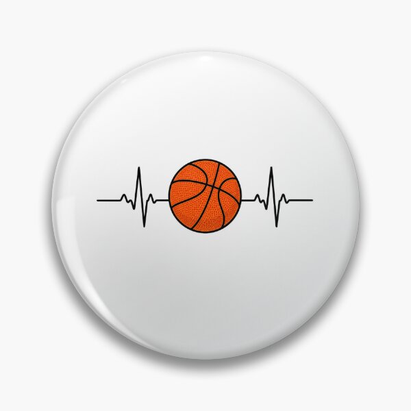 Item preview, Basketball with Heartbeat Line designed and sold by pintartipuduran.
