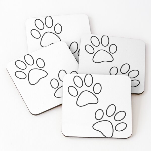 Item preview, Paw Print Outline Line Art Design designed and sold by The-SilentPlace.