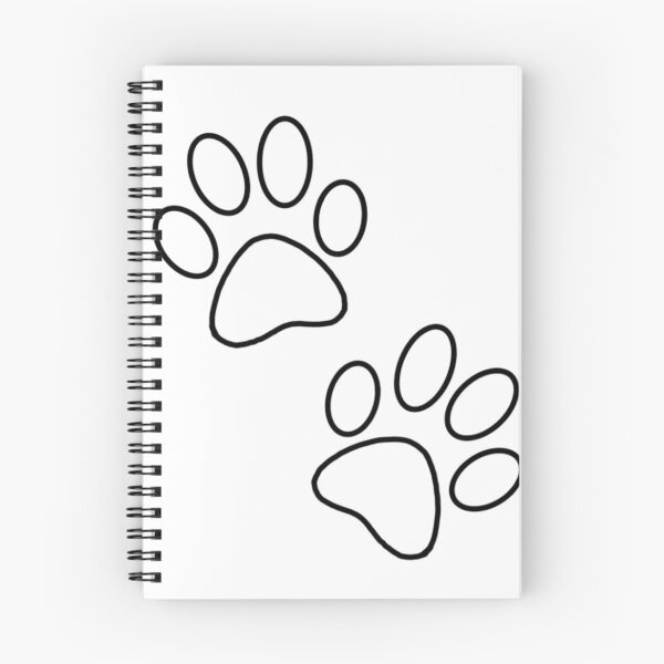 Item preview, Paw Print Outline Line Art Design designed and sold by The-SilentPlace.