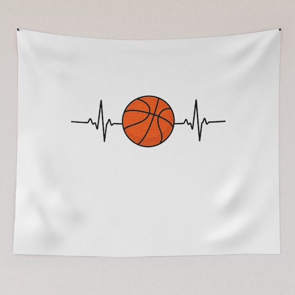 Item preview, Basketball with Heartbeat Line designed and sold by pintartipuduran.