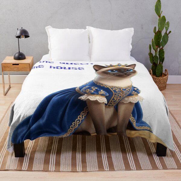 Item preview, Queen cat of the house, funny crown and royal dress, feline humor designed and sold by TheCoolCatsMx.