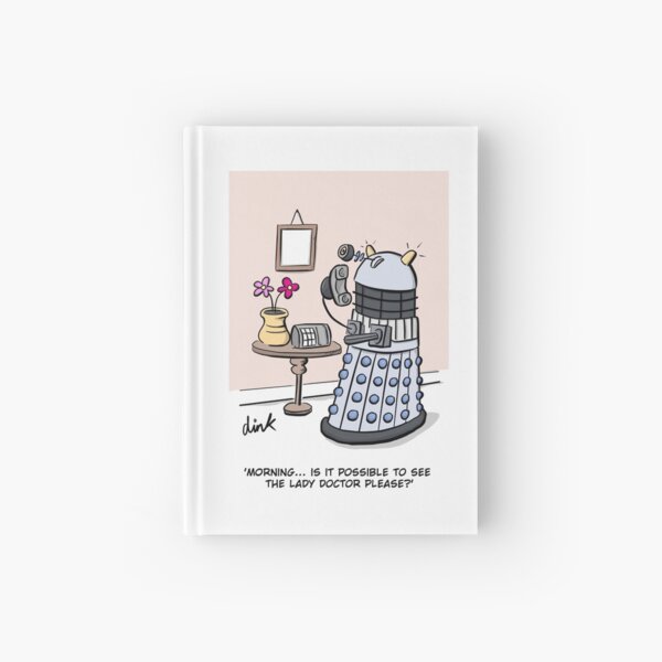 Female Doctor Who Cartoon Hardcover Journal