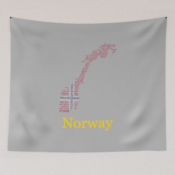 Item preview, Norway Anthem Map & Flag - Ja vi elsker dette landet designed and sold by JR78.
