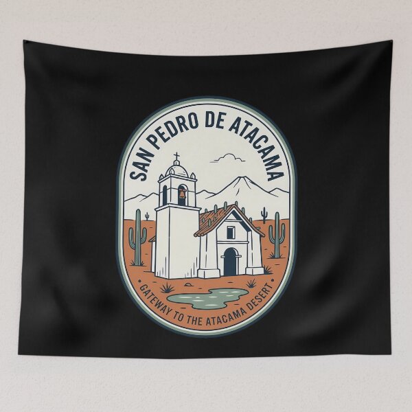 Item preview, San Pedro De Atacama Vintage Travel Emblem designed and sold by k3rstman1.