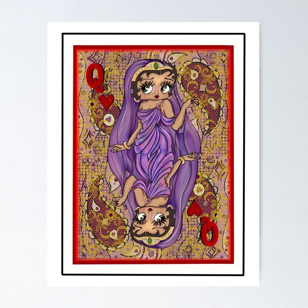 Item preview, Betty Boop Queen of Hearts -Purple designed and sold by The Beauty Brainery.