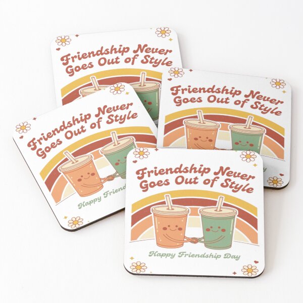 Item preview, Cute Retro "Friendship Never Goes Out of Style" - 70s Vibe designed and sold by InspiredCreatives.