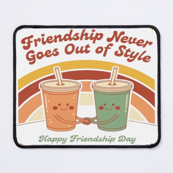 Item preview, Cute Retro "Friendship Never Goes Out of Style" - 70s Vibe designed and sold by InspiredCreatives.