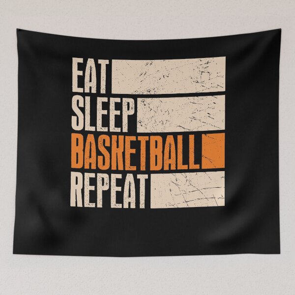 Item preview, Eat Sleep Basketball Repeat Design designed and sold by pintartipuduran.