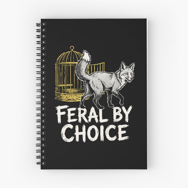 Item preview, Feral By Choice Fox Open Cage Grunge Dark Humor Art designed and sold by cabana.space.