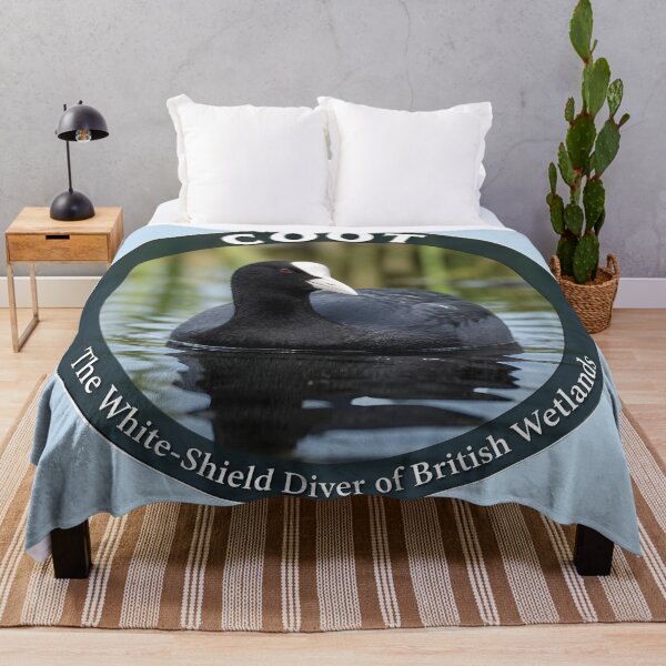 Item preview, COOT – The White‑Shield Diver of British Wetlands designed and sold by The Digital Compass.