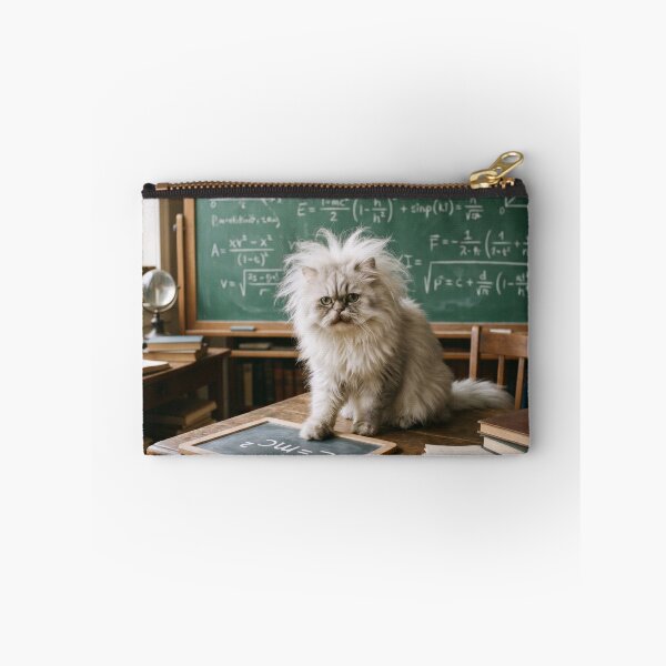 Item preview, Genius scientist cat with formula on blackboard physics and mathematics designed and sold by TheCoolCatsMx.