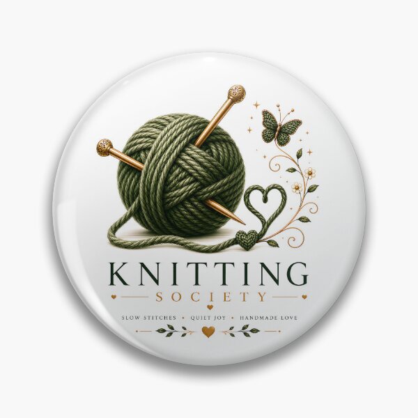 Item preview, Knitting Society – Knitting Needles & Yarn | Knitter Gift | Crochet Lover | Cozy Craft T-Shirt | Handmade with Love designed and sold by Digital Culture Studio.