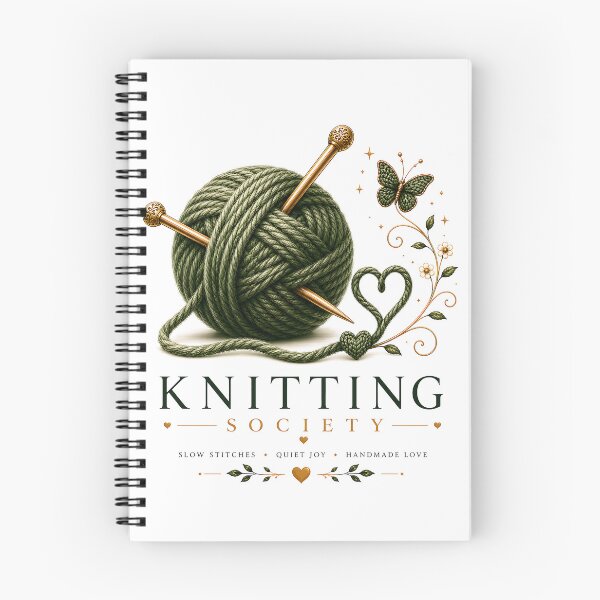 Item preview, Knitting Society – Knitting Needles & Yarn | Knitter Gift | Crochet Lover | Cozy Craft T-Shirt | Handmade with Love designed and sold by Digital Culture Studio.
