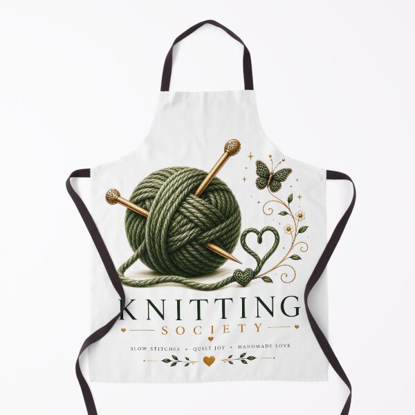 Item preview, Knitting Society – Knitting Needles & Yarn | Knitter Gift | Crochet Lover | Cozy Craft T-Shirt | Handmade with Love designed and sold by Digital Culture Studio.