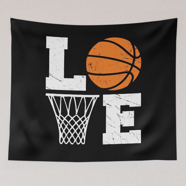Item preview, Basketball Love Typography designed and sold by pintartipuduran.