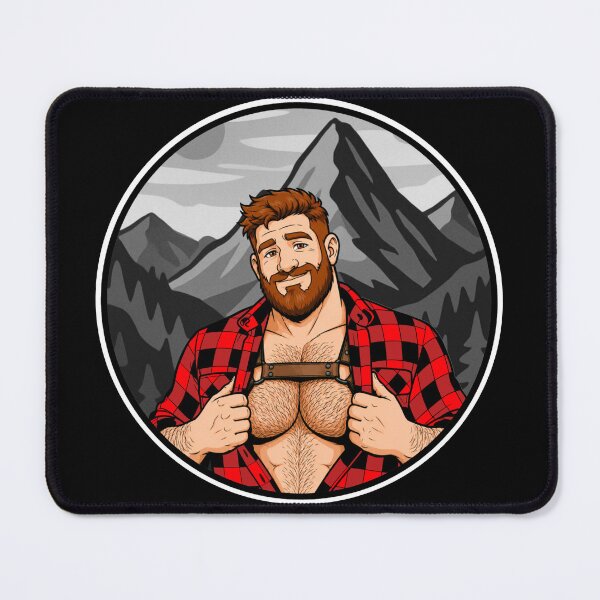 Item preview, Gay Daddy In Mountains| Gay Bear Pride Leather Gift For Gay Bears designed and sold by BrokenLabel.