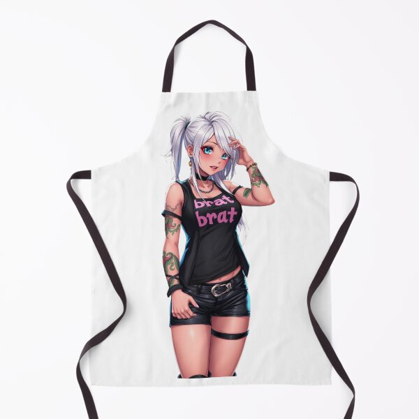 Item preview, Punk-style anime girl with white hair poses confidently in streetwear designed and sold by BiranoVule.