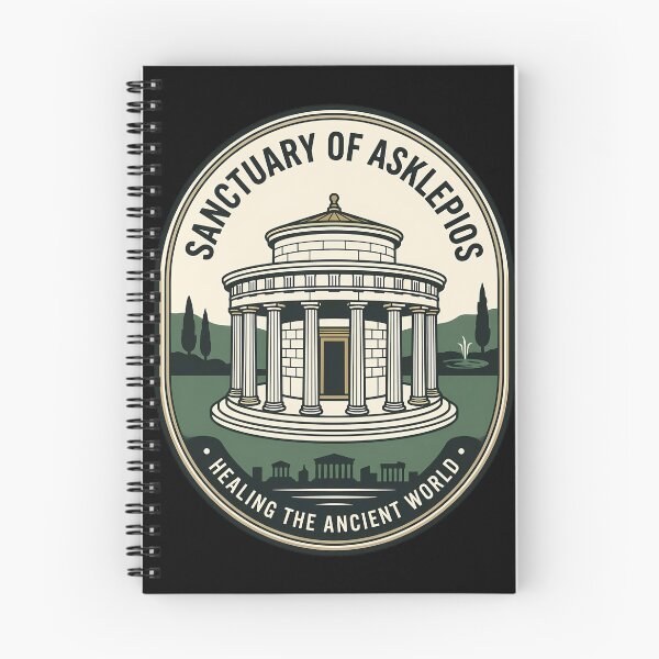 Item preview, Ancient Greek Sanctuary of Asklepios Vintage Travel Emblem designed and sold by k3rstman1.