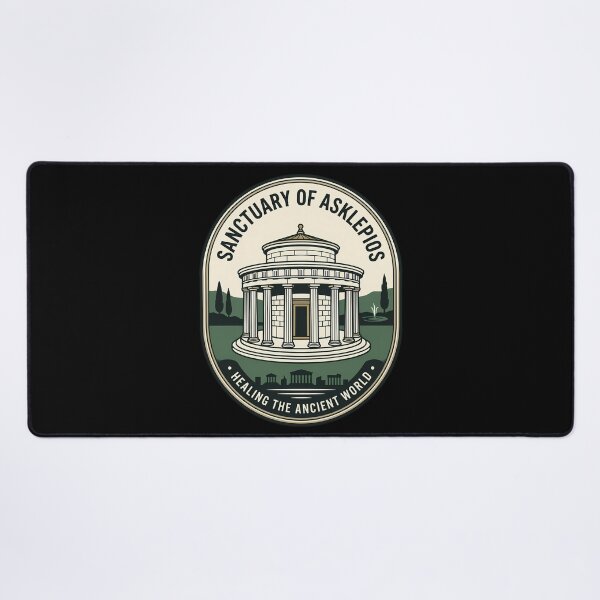 Item preview, Ancient Greek Sanctuary of Asklepios Vintage Travel Emblem designed and sold by k3rstman1.